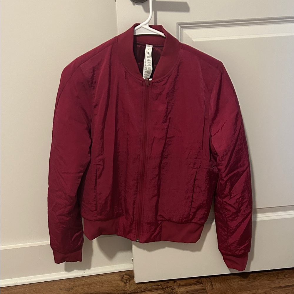 lululemon athletica Burgundy Bomber Jacket